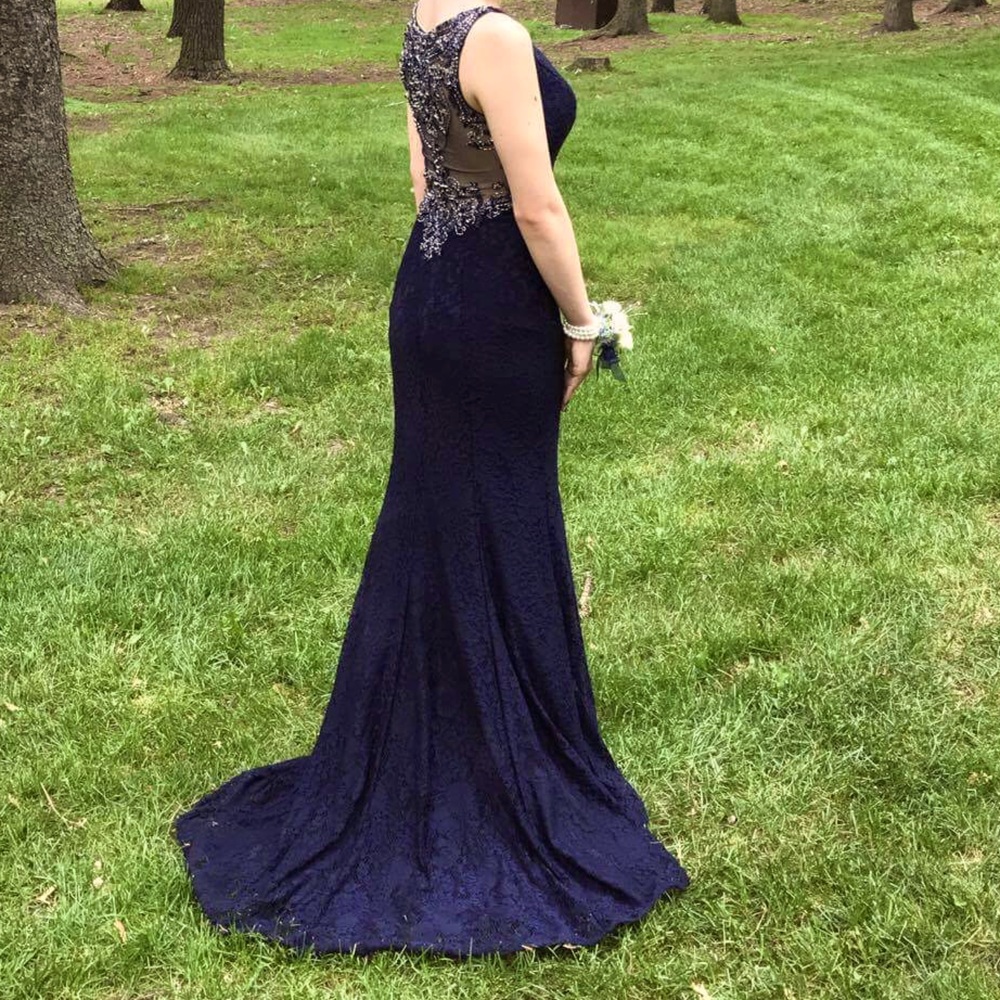 Navy Blue Prom Dress